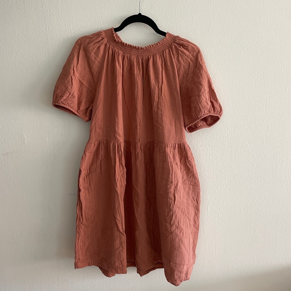 Orange Babydoll Dress